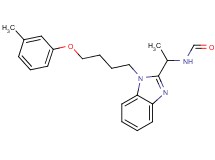 (1-{1-[4-(3-methylphenoxy)butyl]-1H-benzimidazol-2-yl}ethyl)formamide