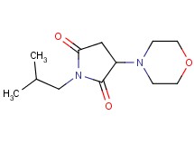 1-isobutyl-3-(4-morpholinyl)-2,5-pyrrolidinedione