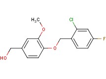 {4-[(2-chloro-4-fluorobenzyl)oxy]-3-methoxyphenyl}methanol
