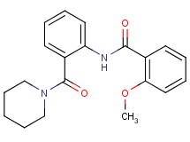 2-methoxy-N-[2-(1-piperidinylcarbonyl)phenyl]benzamide