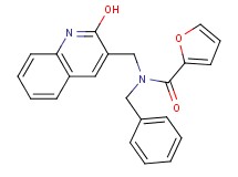 N-benzyl-N-[(2-hydroxy-3-quinolinyl)methyl]-2-furamide