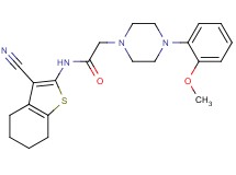 N-(3-cyano-4,5,6,7-tetrahydro-1-benzothien-2-yl)-2-[4-(2-methoxyphenyl)-1-piperazinyl]acetamide