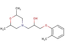 1-(2,6-dimethyl-4-morpholinyl)-3-(2-methylphenoxy)-2-propanol hydrochloride