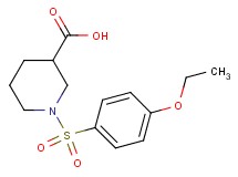 1-[(4-ethoxyphenyl)sulfonyl]-3-piperidinecarboxylic acid