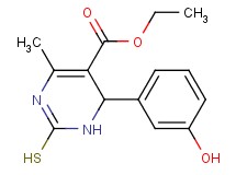 ethyl 6-(3-hydroxyphenyl)-2-mercapto-4-methyl-1,6-dihydro-5-pyrimidinecarboxylate