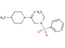 N-ethyl-N-[2-(4-methyl-1-piperidinyl)-2-oxoethyl]benzenesulfonamide