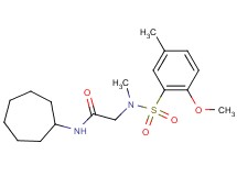 N~1~-cycloheptyl-N~2~-[(2-methoxy-5-methylphenyl)sulfonyl]-N~2~-methylglycinamide