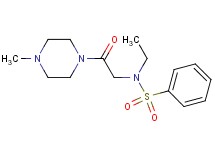 N-ethyl-N-[2-(4-methyl-1-piperazinyl)-2-oxoethyl]benzenesulfonamide
