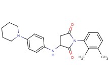 1-(2,3-dimethylphenyl)-3-{[4-(1-piperidinyl)phenyl]amino}-2,5-pyrrolidinedione