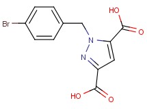 1-(4-bromobenzyl)-1H-pyrazole-3,5-dicarboxylic acid