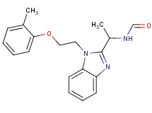 (1-{1-[2-(2-methylphenoxy)ethyl]-1H-benzimidazol-2-yl}ethyl)formamide