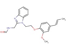 [(1-{2-[2-methoxy-4-(1-propen-1-yl)phenoxy]ethyl}-1H-benzimidazol-2-yl)methyl]formamide