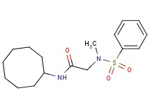 N~1~-cyclooctyl-N~2~-methyl-N~2~-(phenylsulfonyl)glycinamide