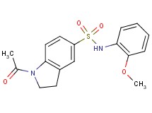 1-acetyl-N-(2-methoxyphenyl)-5-indolinesulfonamide