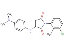 1-(3-chloro-2-methylphenyl)-3-{[4-(dimethylamino)phenyl]amino}-2,5-pyrrolidinedione