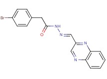 2-(4-bromophenyl)-N'-(2-quinoxalinylmethylene)acetohydrazide