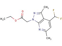 ethyl [4-(difluoromethyl)-3,6-dimethyl-1H-pyrazolo[3,4-b]pyridin-1-yl]acetate