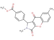 methyl 4-(2,7-dimethyl-3,9-dioxo-1,2,3,9-tetrahydrochromeno[2,3-c]pyrrol-1-yl)benzoate
