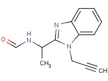 {1-[1-(2-propyn-1-yl)-1H-benzimidazol-2-yl]ethyl}formamide