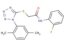 2-{[1-(2,5-dimethylphenyl)-1H-tetrazol-5-yl]thio}-N-(2-fluorophenyl)acetamide