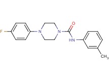 4-(4-fluorophenyl)-N-(3-methylphenyl)-1-piperazinecarboxamide
