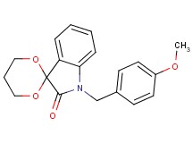 1'-(4-methoxybenzyl)spiro[1,3-dioxane-2,3'-indol]-2'(1'H)-one