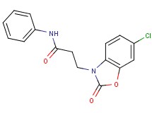 3-(6-chloro-2-oxo-1,3-benzoxazol-3(2H)-yl)-N-phenylpropanamide