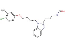 (3-{1-[4-(4-chloro-3-methylphenoxy)butyl]-1H-benzimidazol-2-yl}propyl)formamide
