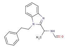 {1-[1-(2-phenylethyl)-1H-benzimidazol-2-yl]ethyl}formamide