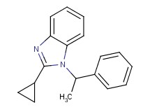 2-cyclopropyl-1-(1-phenylethyl)-1H-benzimidazole