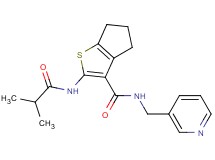 2-(isobutyrylamino)-N-(3-pyridinylmethyl)-5,6-dihydro-4H-cyclopenta[b]thiophene-3-carboxamide