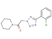 1-{[5-(2-chlorophenyl)-2H-tetrazol-2-yl]acetyl}piperidine