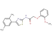 N-[4-(2,5-dimethylphenyl)-1,3-thiazol-2-yl]-2-(2-methoxyphenoxy)acetamide