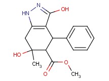 methyl 3,6-dihydroxy-6-methyl-4-phenyl-4,5,6,7-tetrahydro-1H-indazole-5-carboxylate