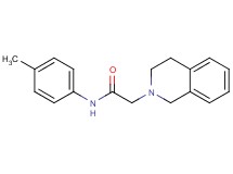 2-(3,4-dihydro-2(1H)-isoquinolinyl)-N-(4-methylphenyl)acetamide