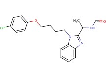 (1-{1-[4-(4-chlorophenoxy)butyl]-1H-benzimidazol-2-yl}ethyl)formamide