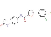 N-[4-(acetylamino)phenyl]-5-(3-chloro-4-fluorophenyl)-2-furamide