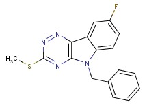 5-benzyl-8-fluoro-3-(methylthio)-5H-[1,2,4]triazino[5,6-b]indole