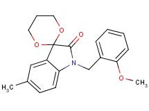 1'-(2-methoxybenzyl)-5'-methylspiro[1,3-dioxane-2,3'-indol]-2'(1'H)-one