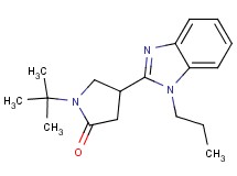 1-tert-butyl-4-(1-propyl-1H-benzimidazol-2-yl)-2-pyrrolidinone