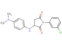 1-(3-chlorophenyl)-3-{[4-(dimethylamino)phenyl]amino}-2,5-pyrrolidinedione