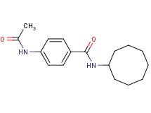 4-(acetylamino)-N-cyclooctylbenzamide
