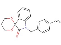 1'-(4-methylbenzyl)spiro[1,3-dioxane-2,3'-indol]-2'(1'H)-one