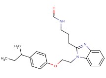 (3-{1-[2-(4-sec-butylphenoxy)ethyl]-1H-benzimidazol-2-yl}propyl)formamide