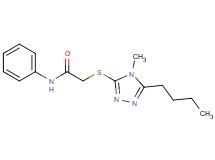 2-[(5-butyl-4-methyl-4H-1,2,4-triazol-3-yl)thio]-N-phenylacetamide
