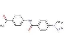 N-(4-acetylphenyl)-4-(1H-pyrazol-1-yl)benzamide