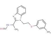 (1-{1-[2-(3-methylphenoxy)ethyl]-1H-benzimidazol-2-yl}ethyl)formamide