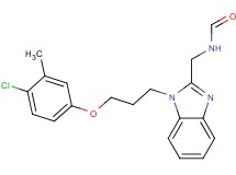 ({1-[3-(4-chloro-3-methylphenoxy)propyl]-1H-benzimidazol-2-yl}methyl)formamide