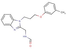 ({1-[3-(3-methylphenoxy)propyl]-1H-benzimidazol-2-yl}methyl)formamide