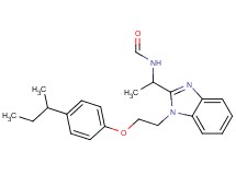 (1-{1-[2-(4-sec-butylphenoxy)ethyl]-1H-benzimidazol-2-yl}ethyl)formamide
